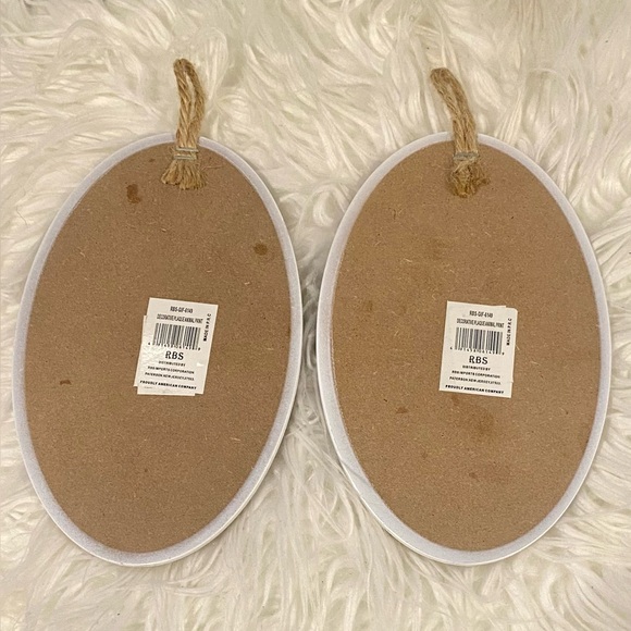 Deer Forest Scene Wall Plaques Art Cottage Core Prairie Art Brown and Purple - Picture 2 of 2